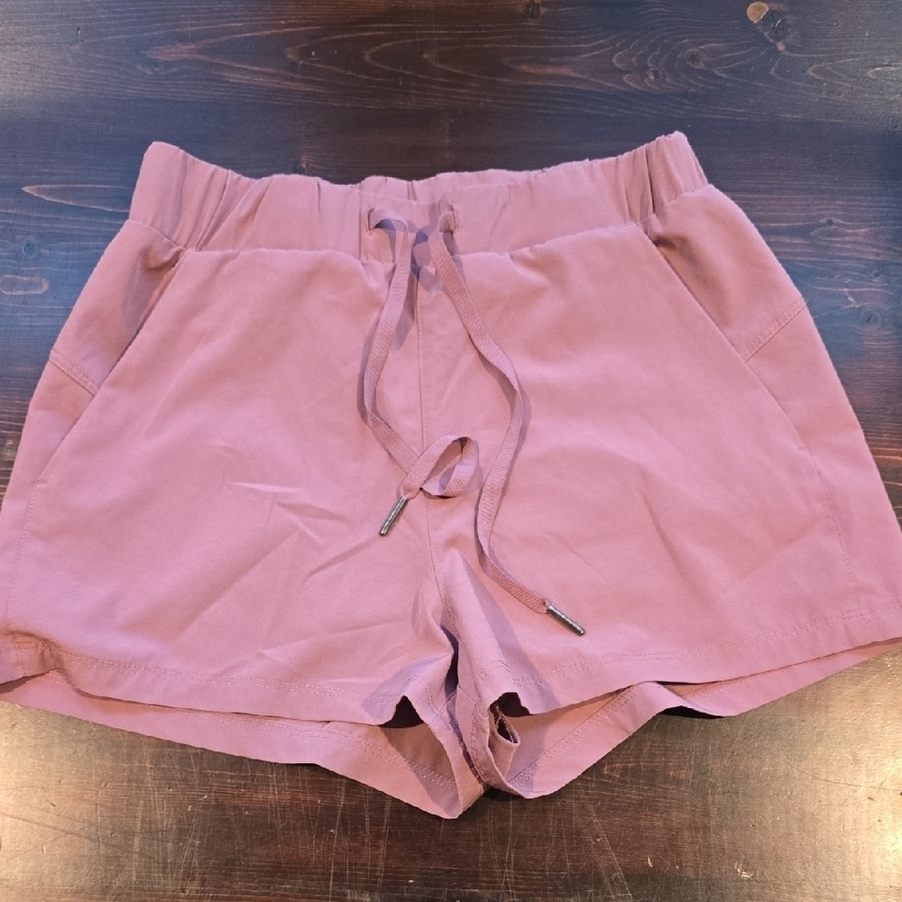 Kyodan Mauve Athletic Running Shorts Drawstring Elastic Waistband XS